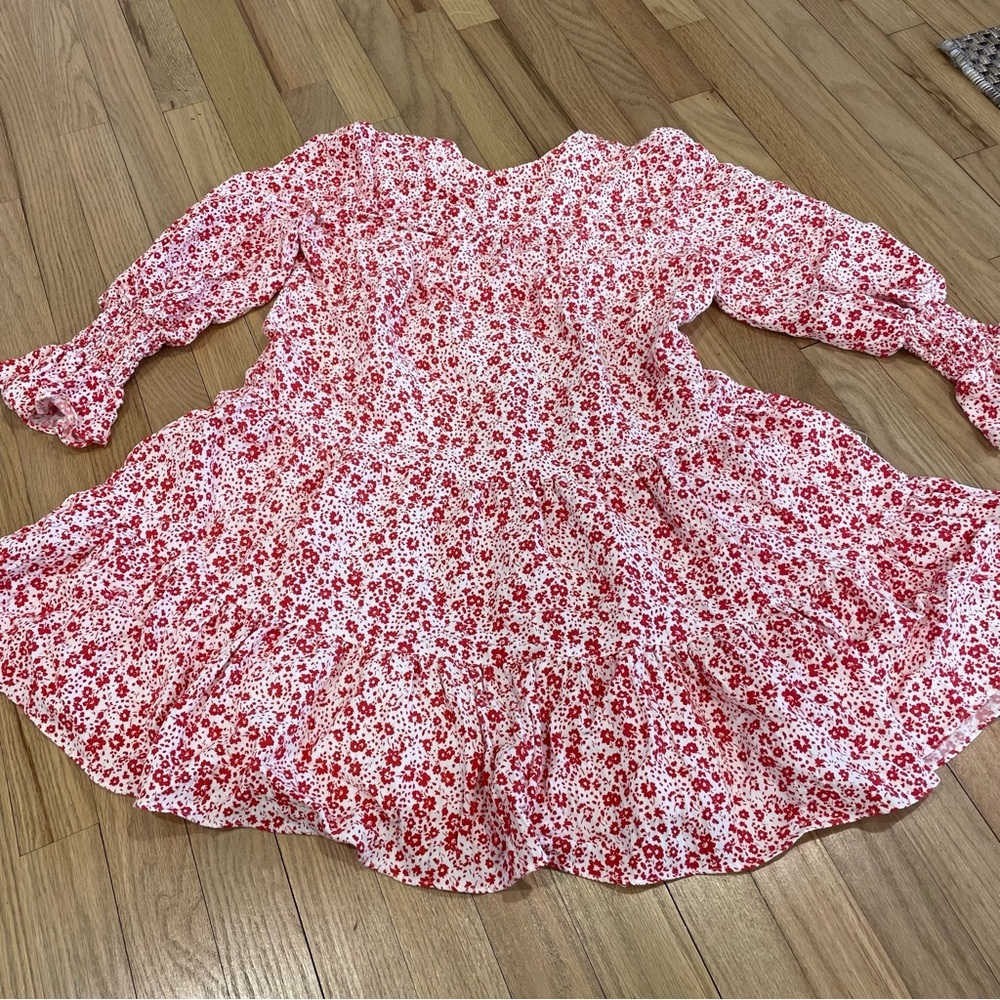 Tuckernuck Pomander Place Scarlet Ditsy Floral Kenzo Dress - Picture 6 of 6